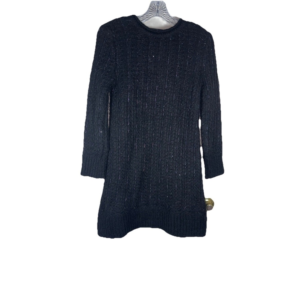 Zara Women's Black w/Metallic Sweater Dress Size M Medium